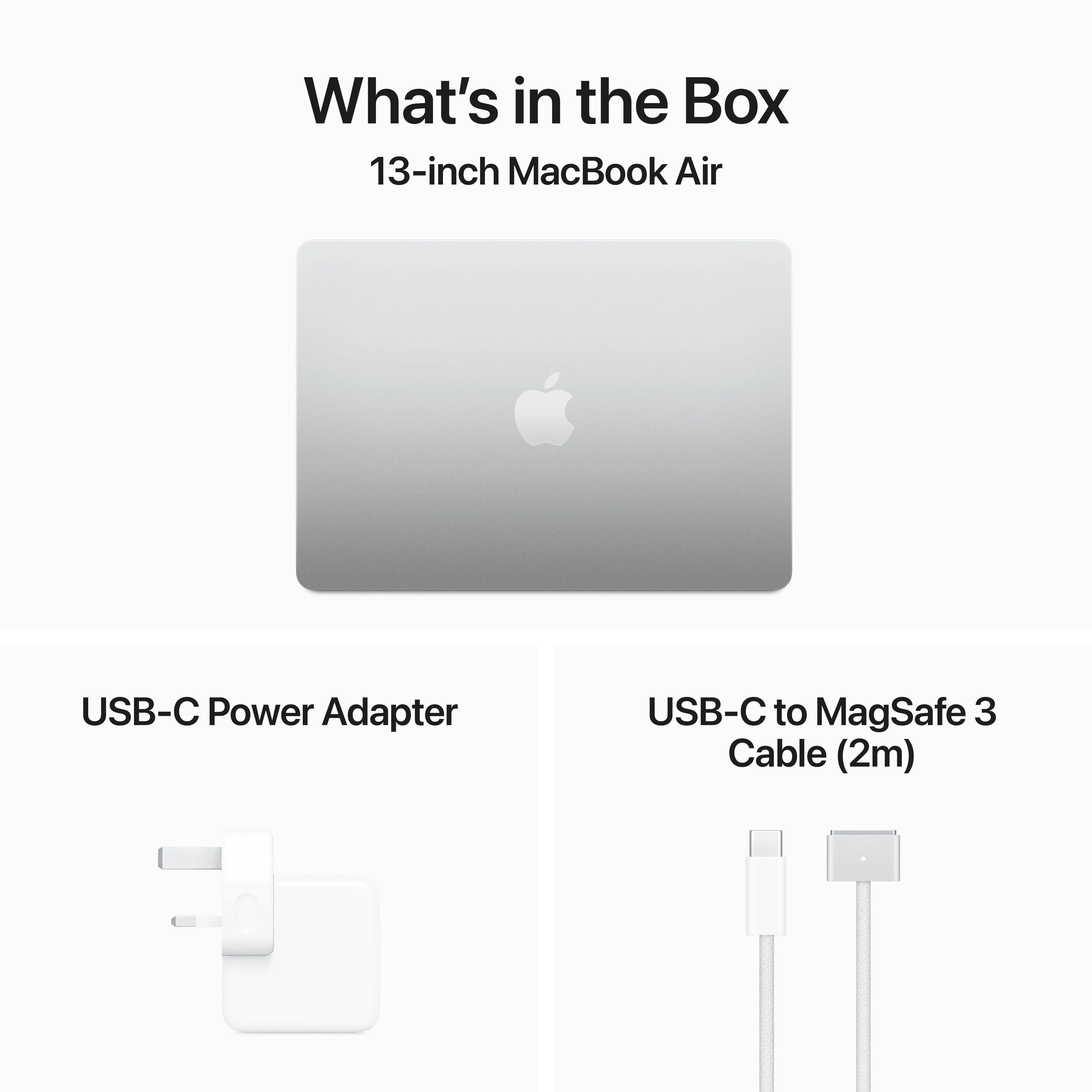 13-inch MacBook Air: Apple M3 chip with 8‑core CPU and 10‑core GPU, 512GB SSD - Silver