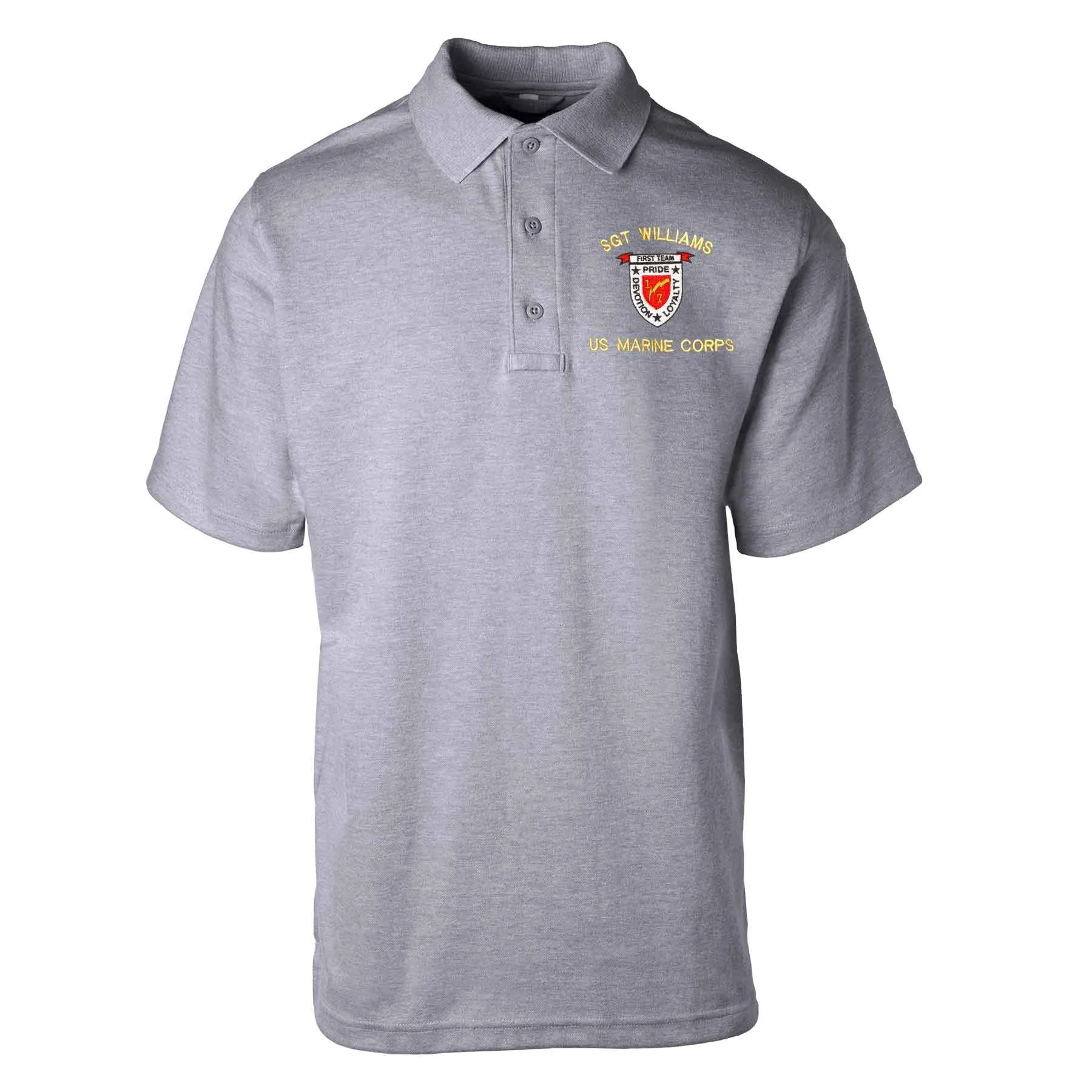 1st Battalion 7th Marines Embroidered Tru-Spec Golf Shirt