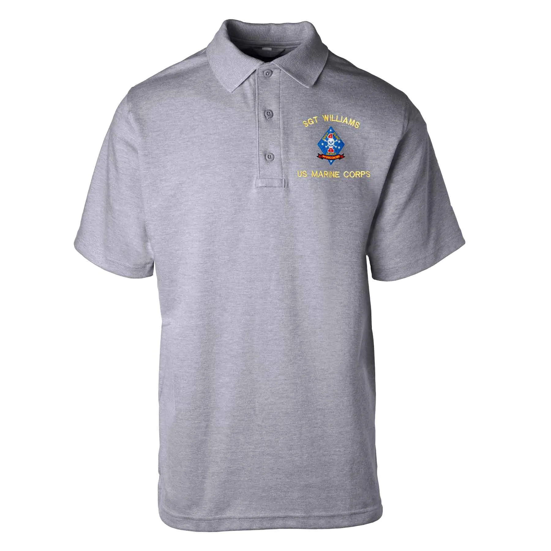 1st Recon Battalion Embroidered Tru-Spec Golf Shirt