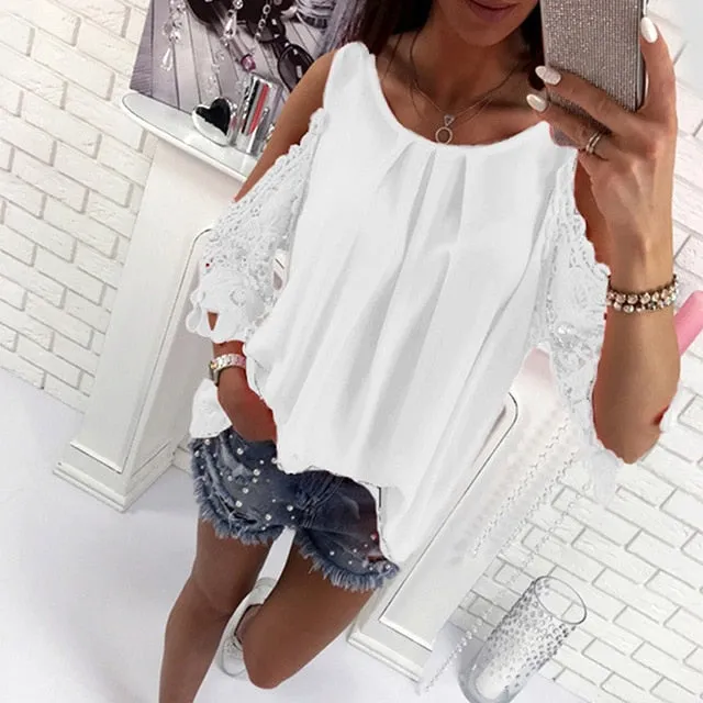 2021 GAOKE Sexy Off Shoulder blouse Shirt Women bodycon top Sizes S - 3XL