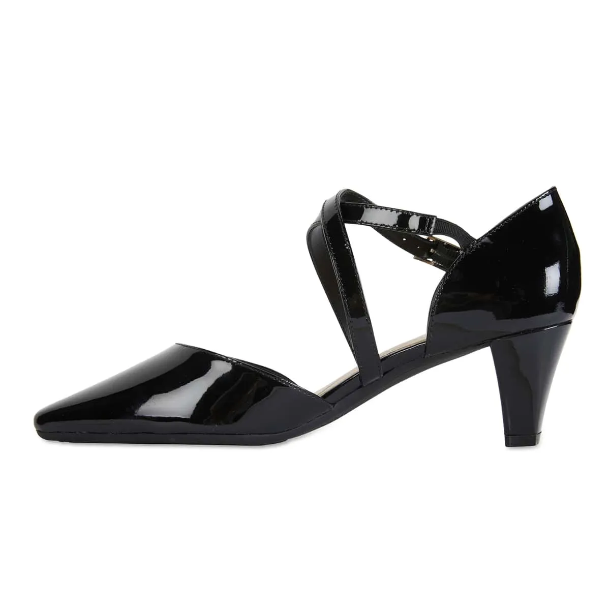 Adison Heel in Black Patent