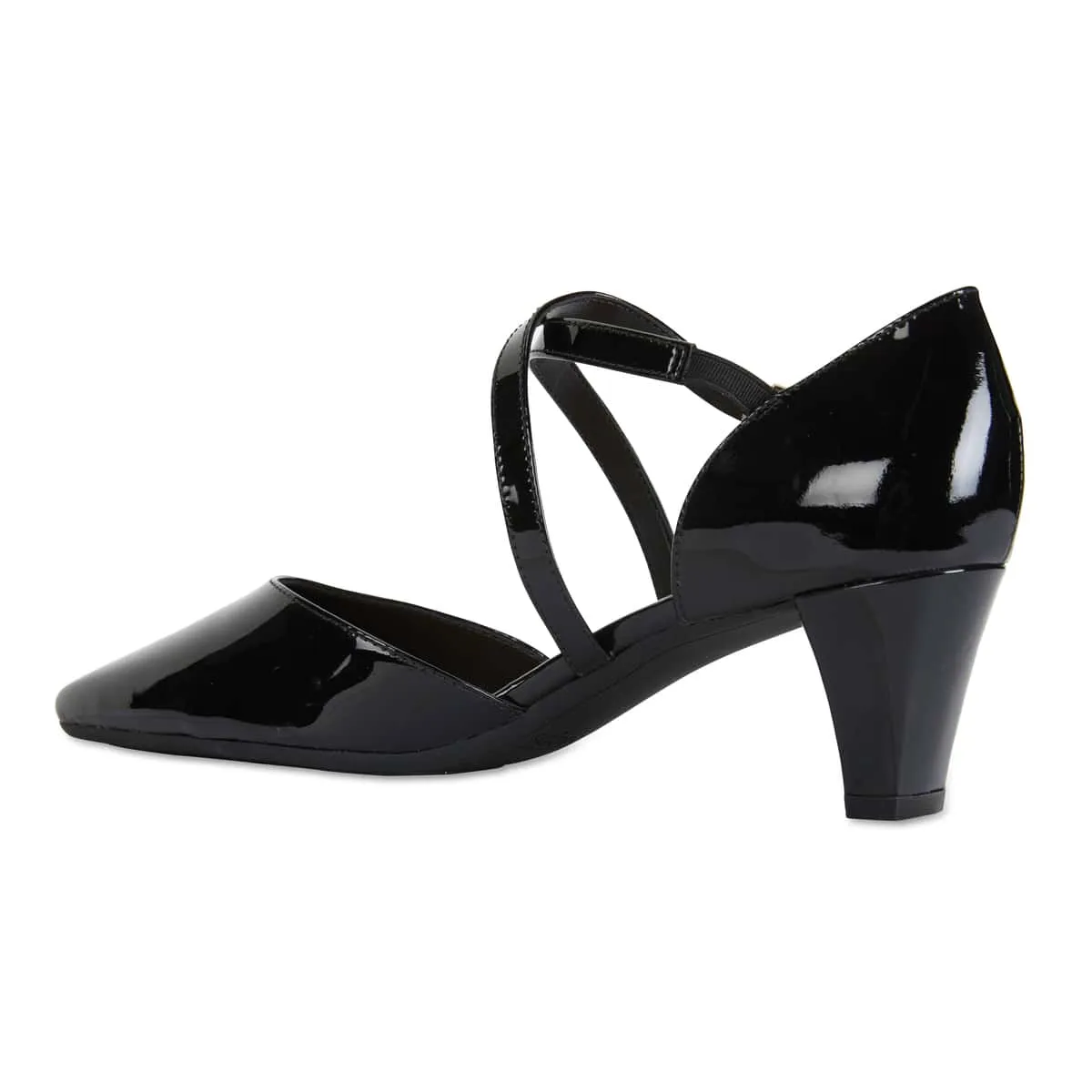 Adison Heel in Black Patent