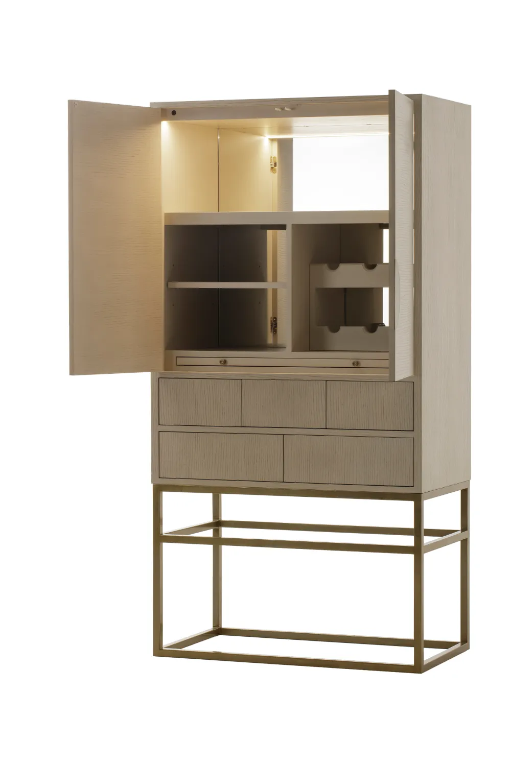 Aged Brass Ash High Cabinet | Andrew Martin Louis