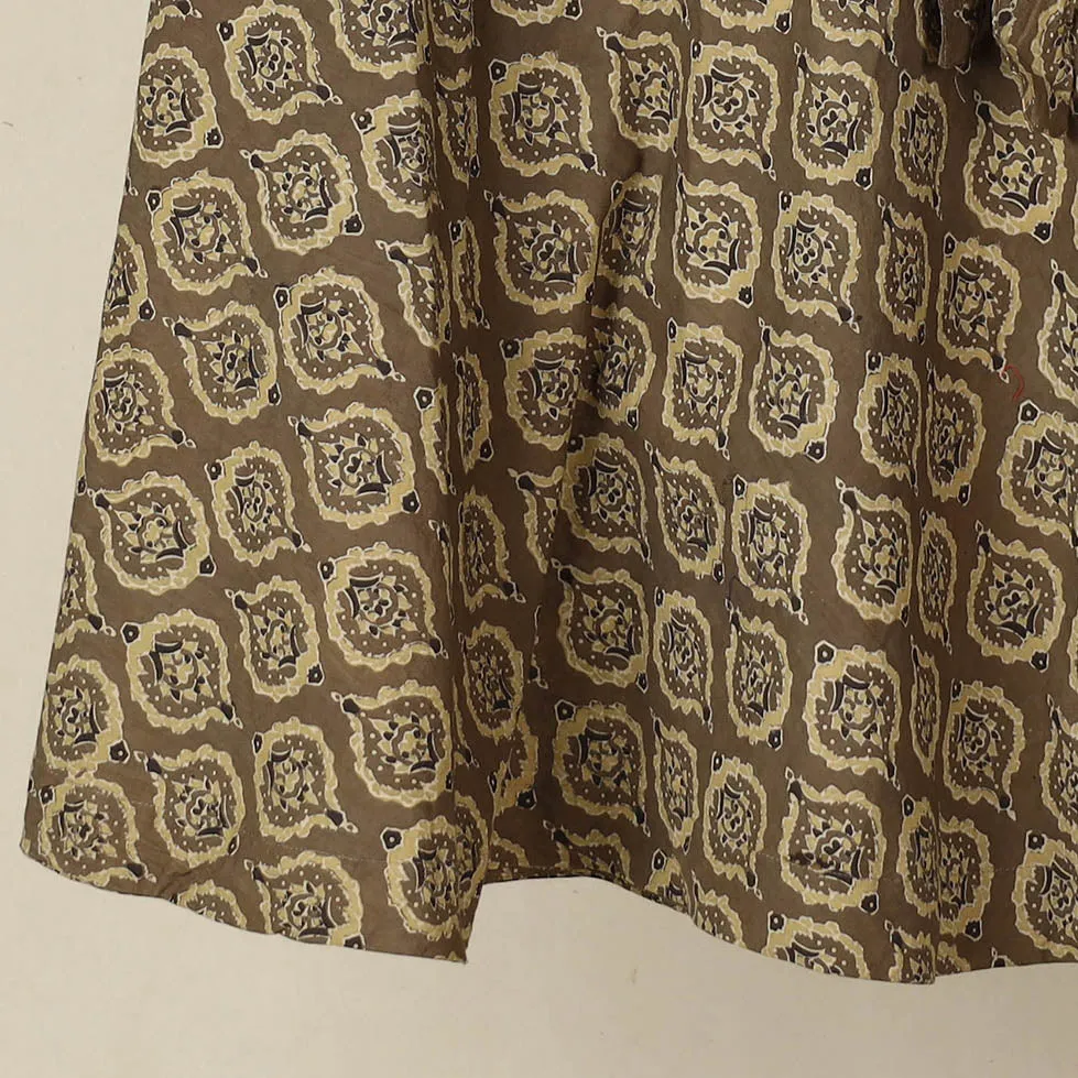 Ajrakh Block Printed Cotton Wrap Around Skirt 06