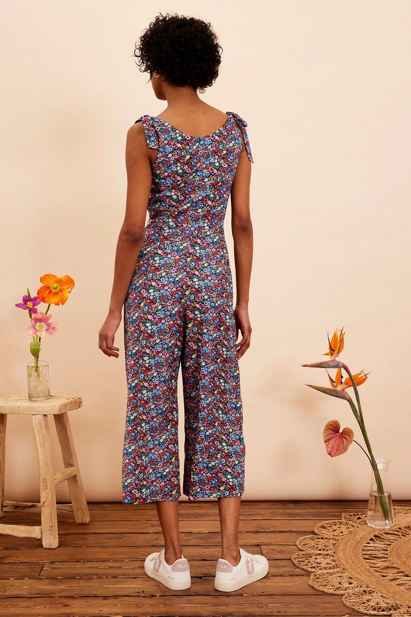 Anna Summer Garden Floral Jumpsuit