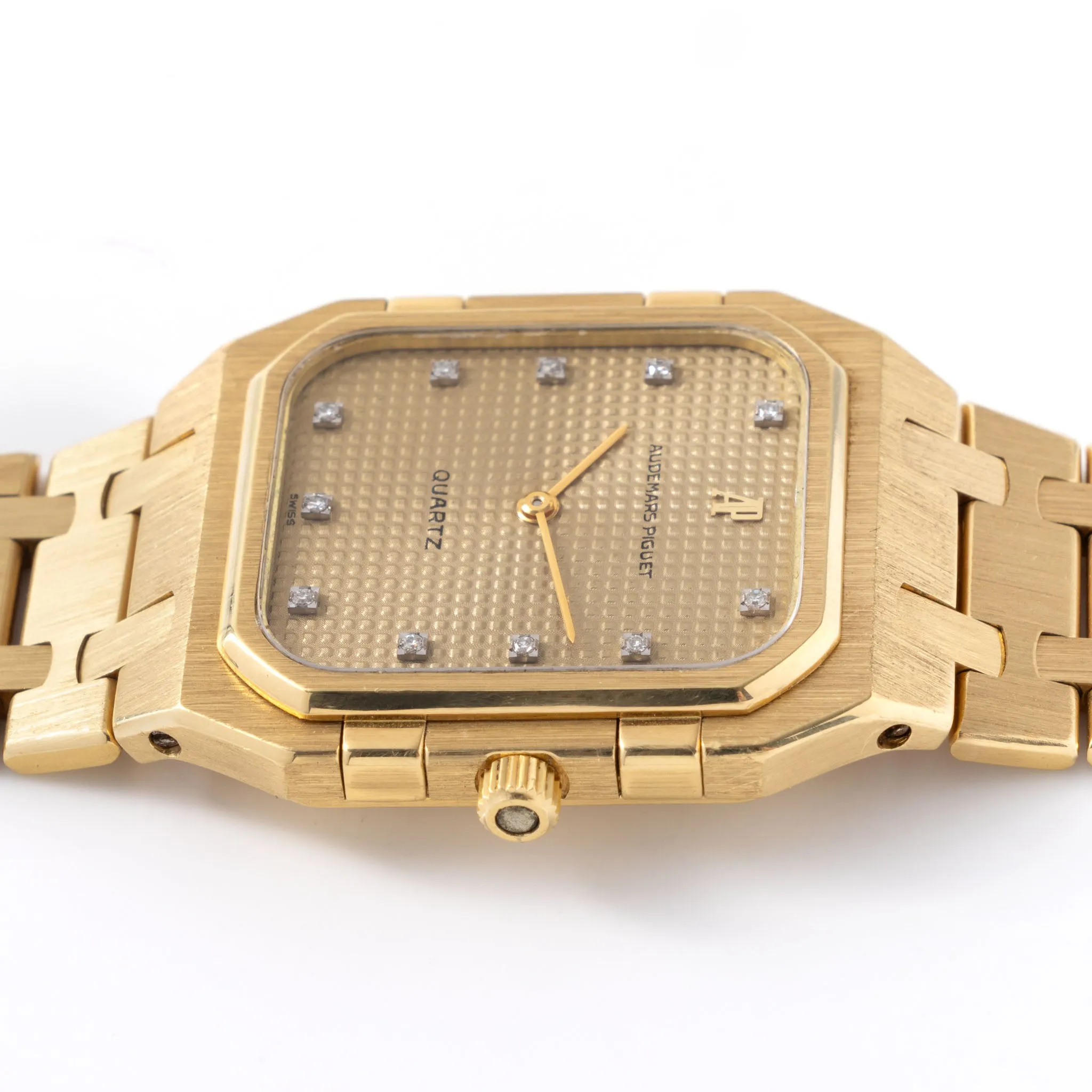 Audemars Piguet Royal Oak rectangular 6005BA Diamond champagne Dial