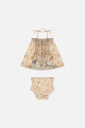 BABIES CAMI AND BLOOMER SET ADORNED IN ANTIQUITY