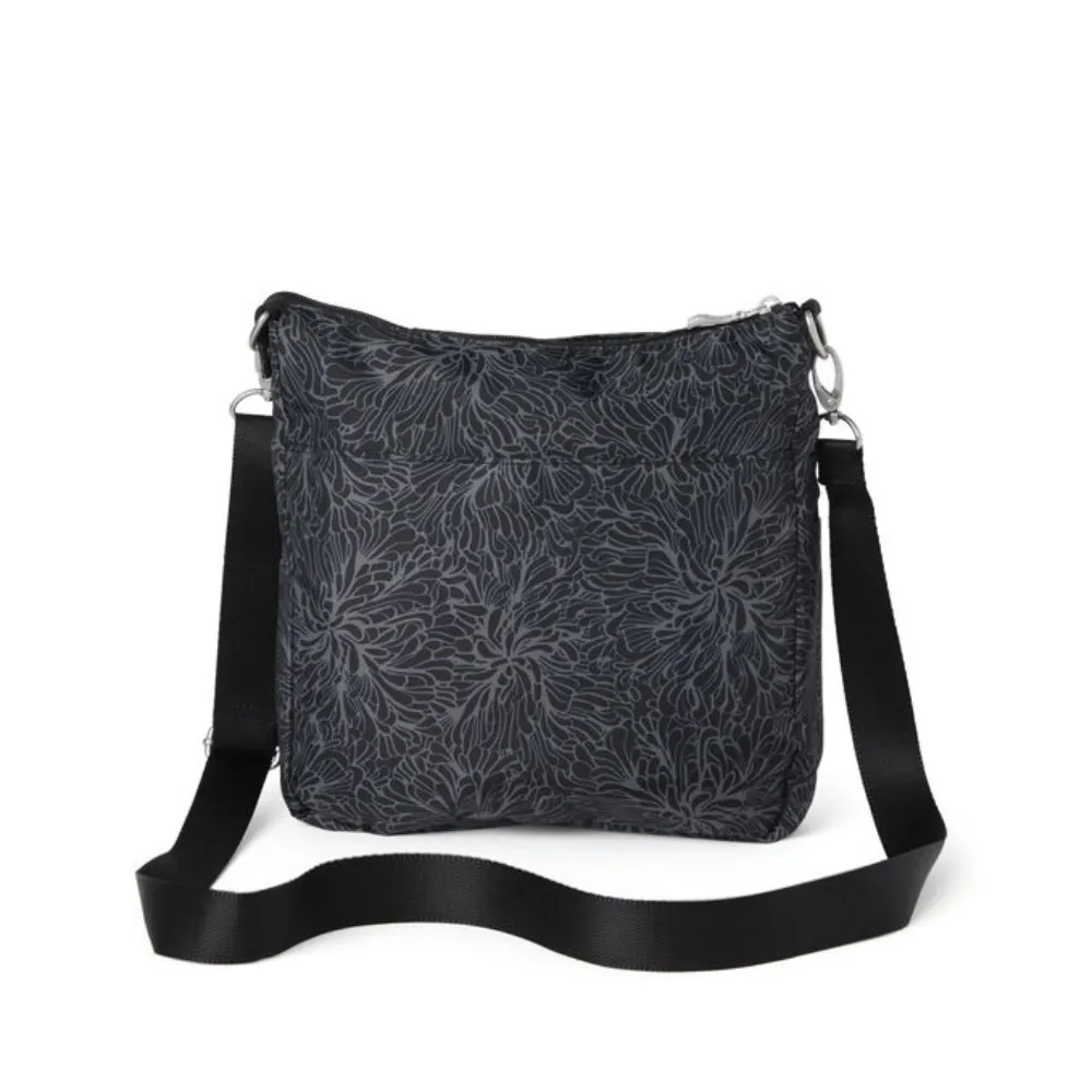 Baggallini Modern Everywhere Midnight Blossom Slim Crossbody Bag (Women's)