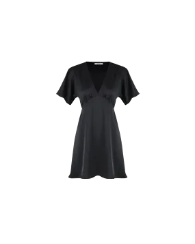 BETTINA SATIN MINI DRESS BLACK