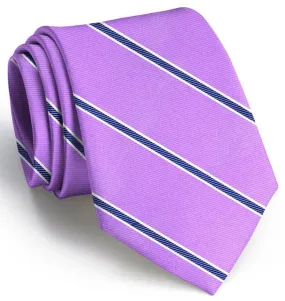 Boardroom Stripe: Boys Tie - Violet