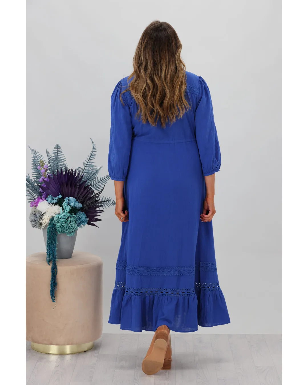 Boho Australia Gilmore Midi Dress Blue