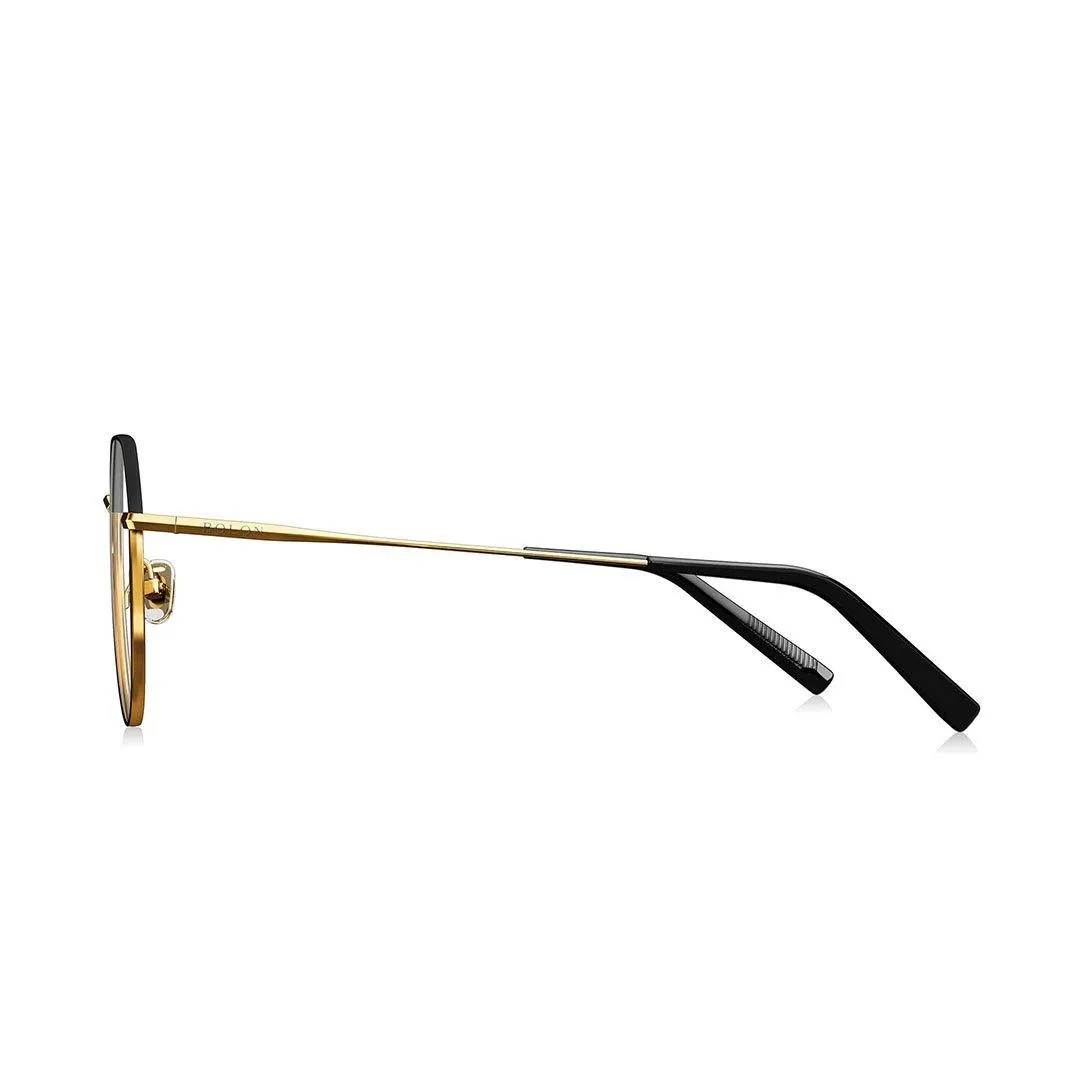 Bolon Women's Gold Metal Irregular Eyeglasses BJ7113/B13