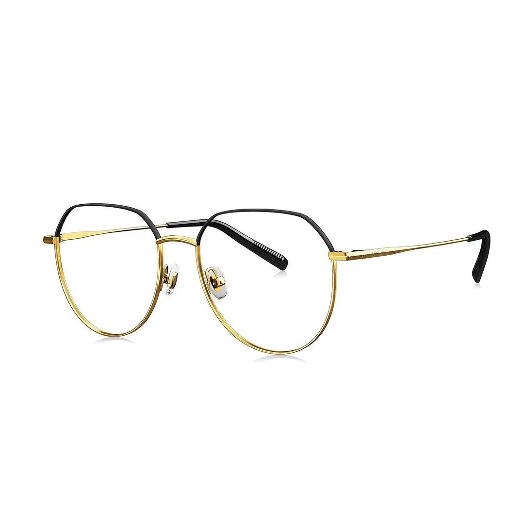 Bolon Women's Gold Metal Irregular Eyeglasses BJ7113/B13