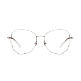 Bolon Women's Gold Metal Irregular Eyeglasses BJ7122/B92