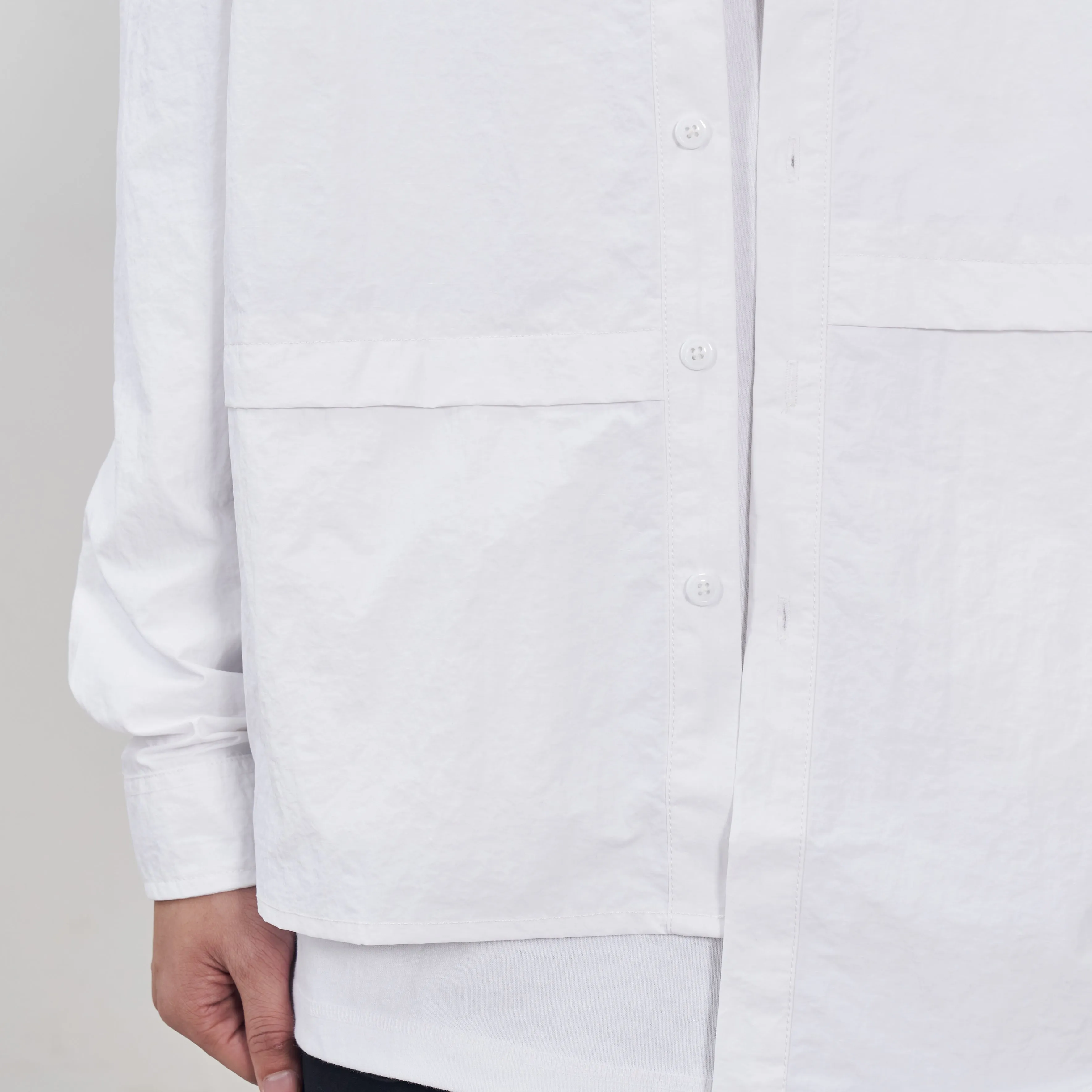 Boysnextdoor Irregular Shirt White