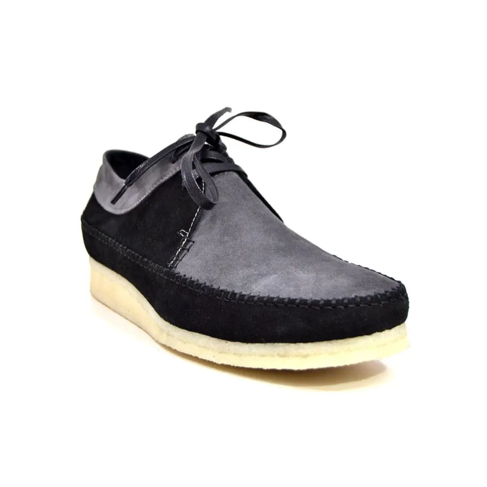 British Walkers Somerset Weavers Men's Leather and Suede Crepe Sole Oxfords