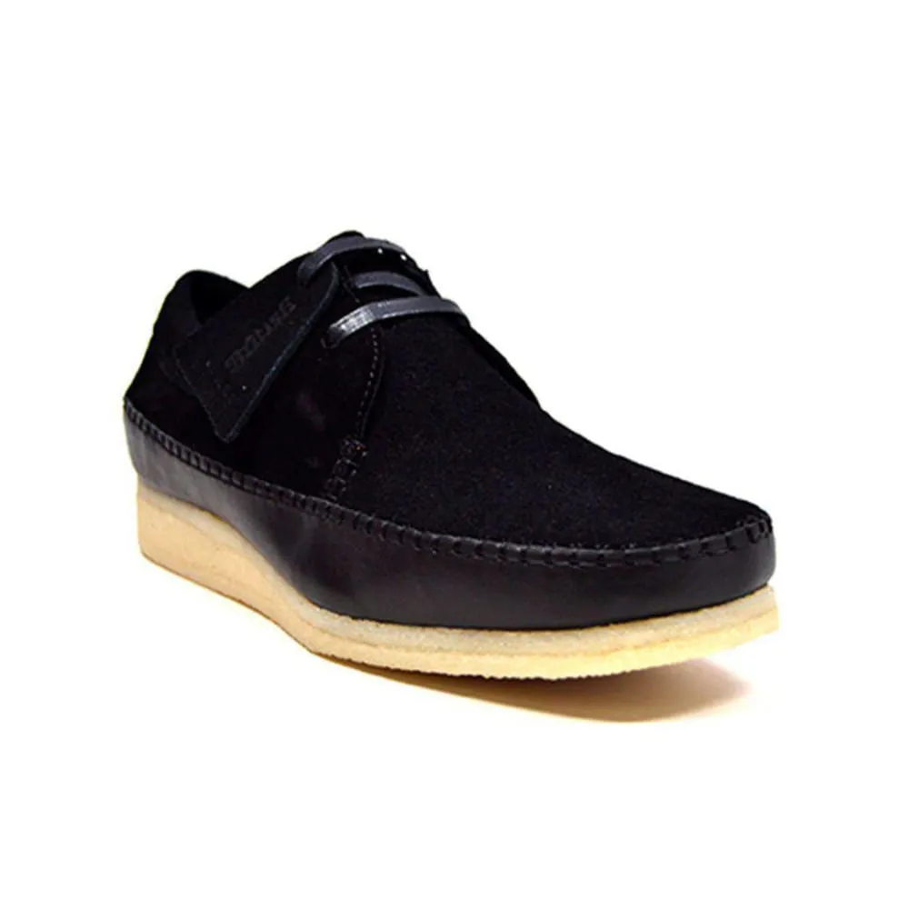 British Walkers Somerset Weavers Men's Leather and Suede Crepe Sole Oxfords