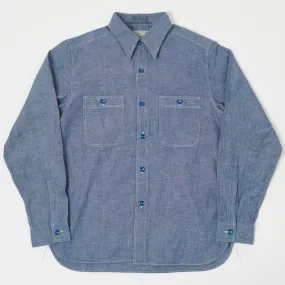 Buzz Rickson's USN Chambray Work Shirt - Blue