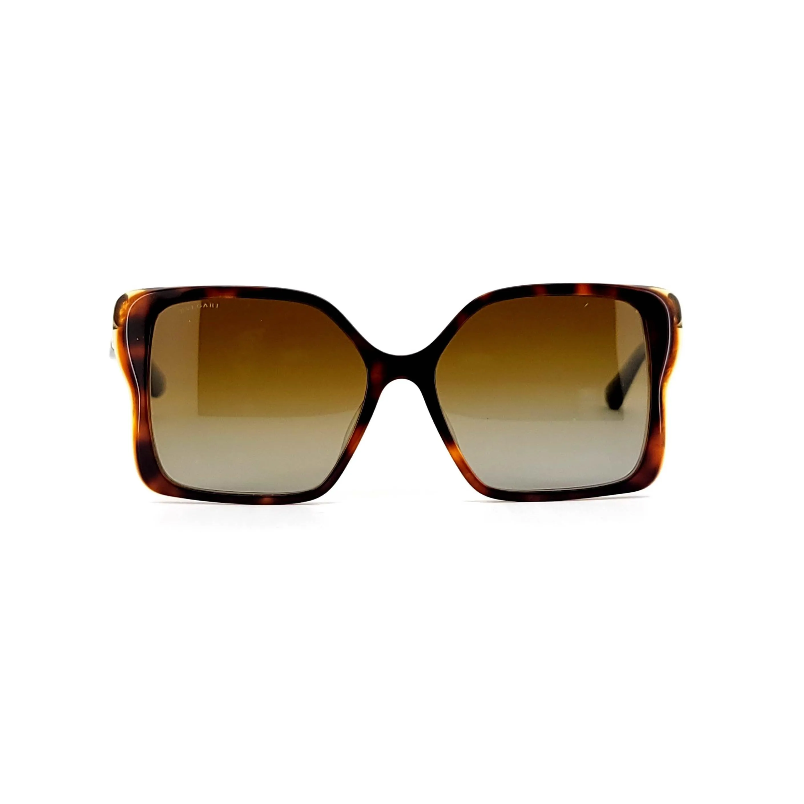 Bvlgari Women's Brown Plastic Irregular Sunglasses BV8229BF/5488/T5