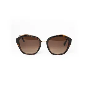 Bvlgari Women's Brown Plastic Irregular Sunglasses BV8234F/5496/13