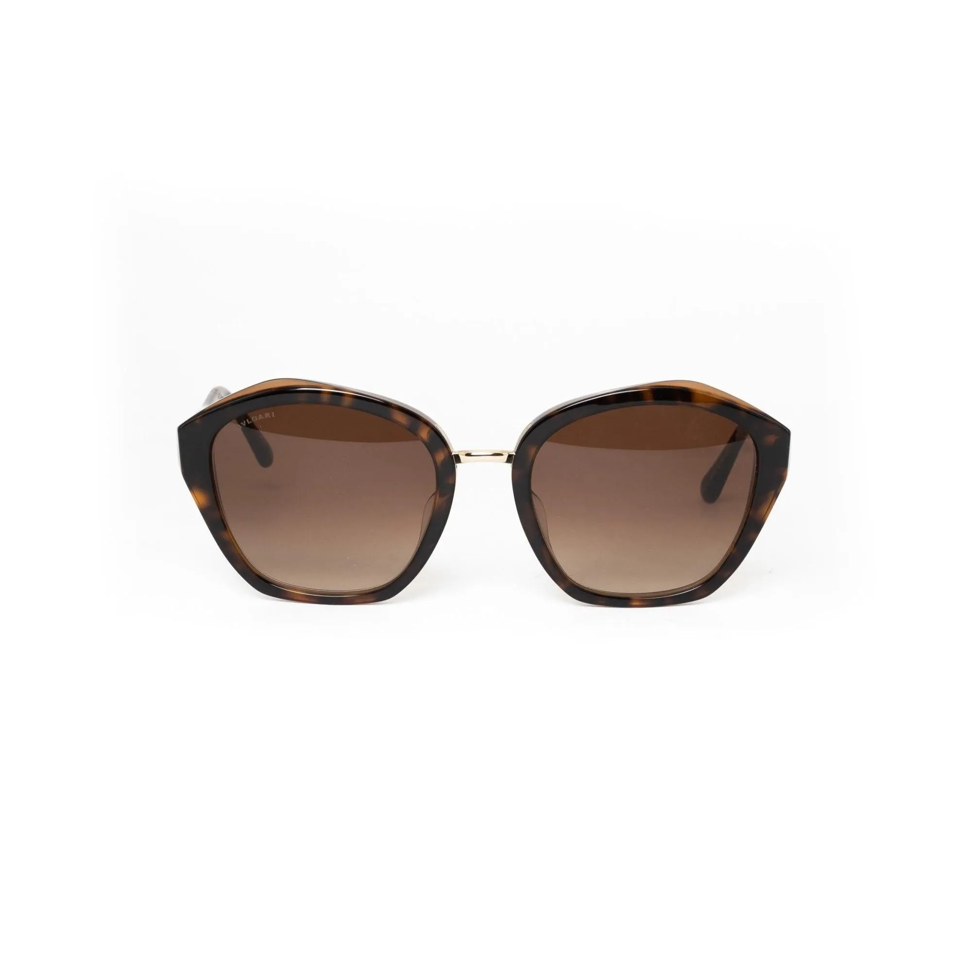 Bvlgari Women's Brown Plastic Irregular Sunglasses BV8234F/5496/13