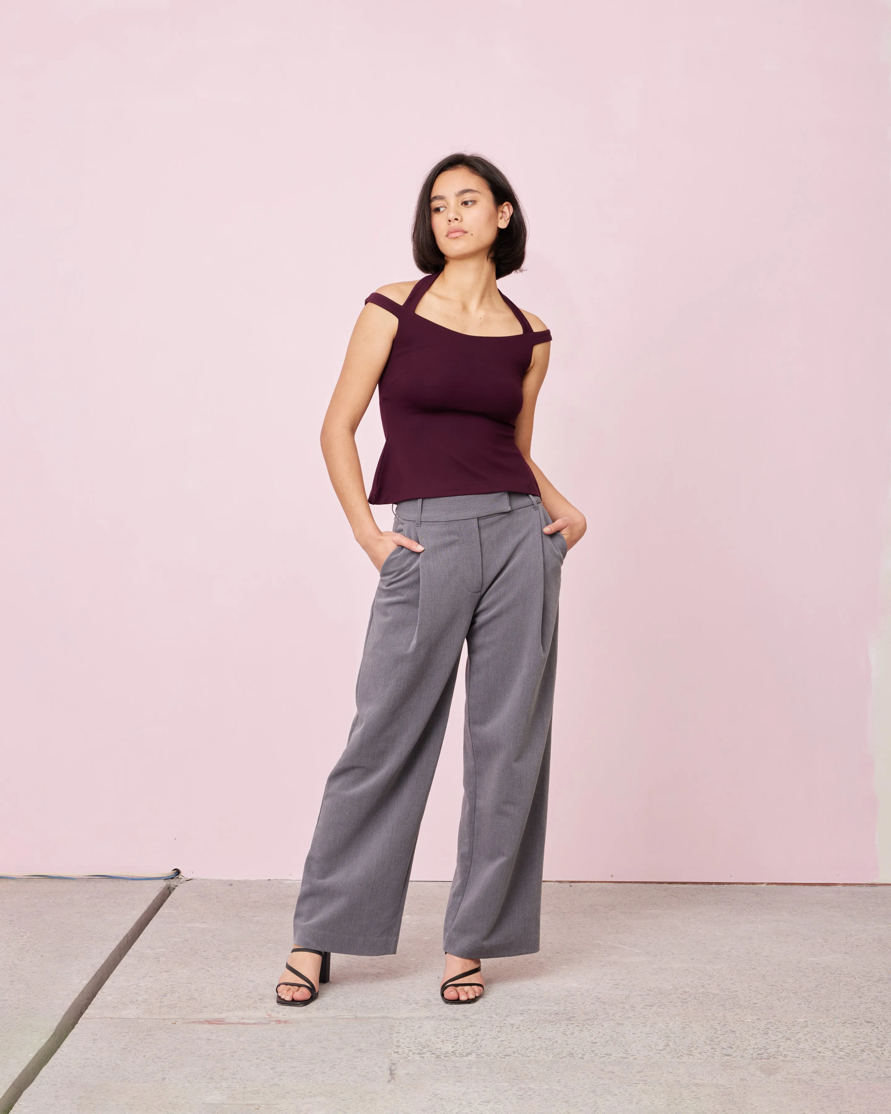 CALVIN TOP PLUM