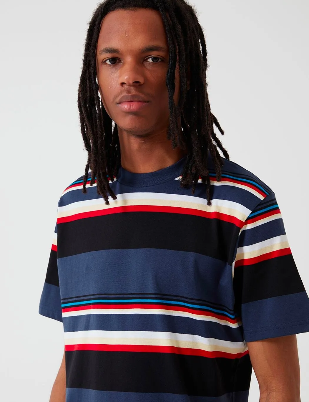 Carhartt-WIP Sunder Stripe T-Shirt - Blue/Blue