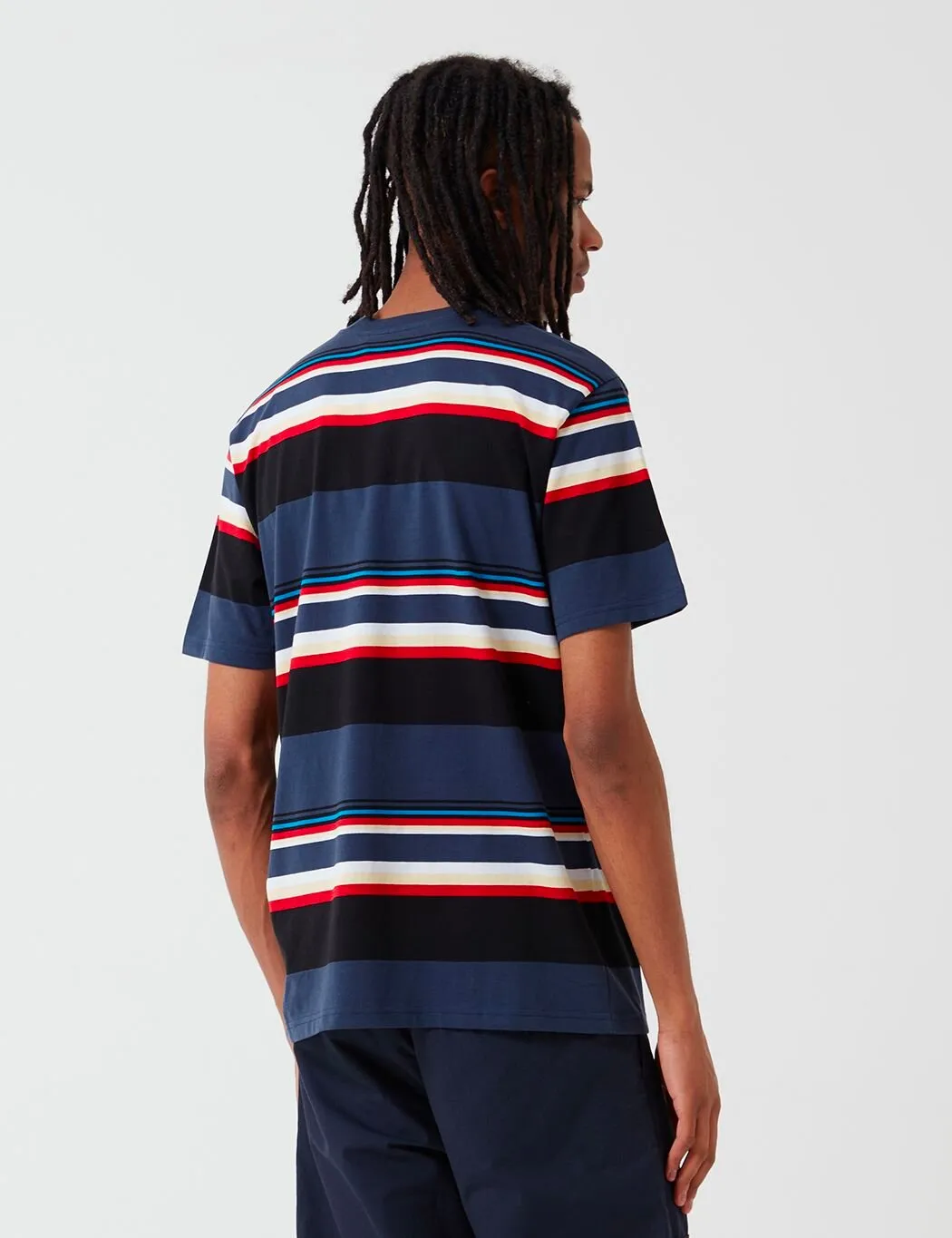 Carhartt-WIP Sunder Stripe T-Shirt - Blue/Blue