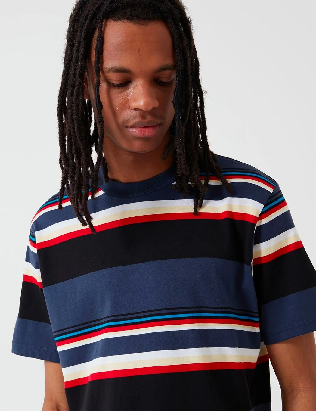 Carhartt-WIP Sunder Stripe T-Shirt - Blue/Blue