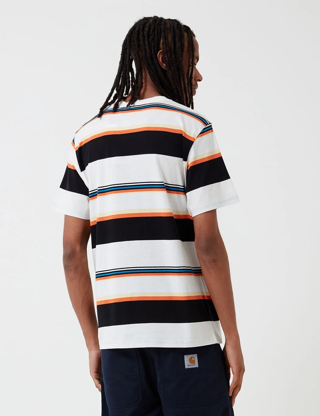 Carhartt-WIP Sunder Stripe T-Shirt - Wax/Wax