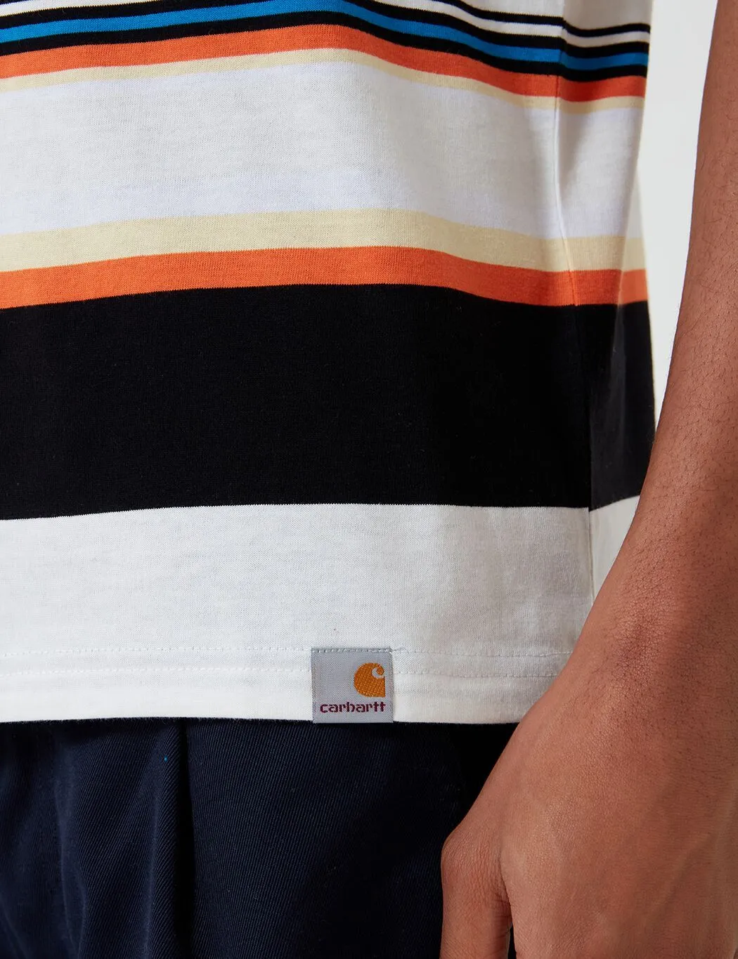 Carhartt-WIP Sunder Stripe T-Shirt - Wax/Wax