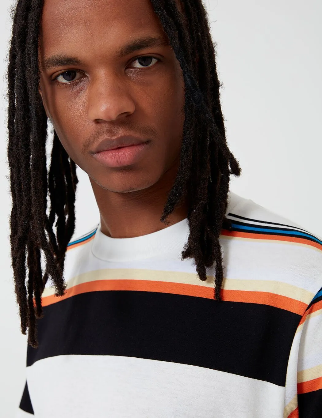 Carhartt-WIP Sunder Stripe T-Shirt - Wax/Wax