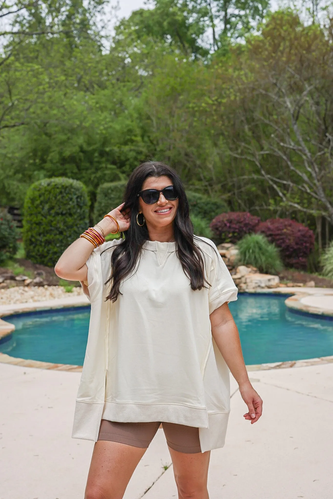 Casual Friday Cream Knit Top