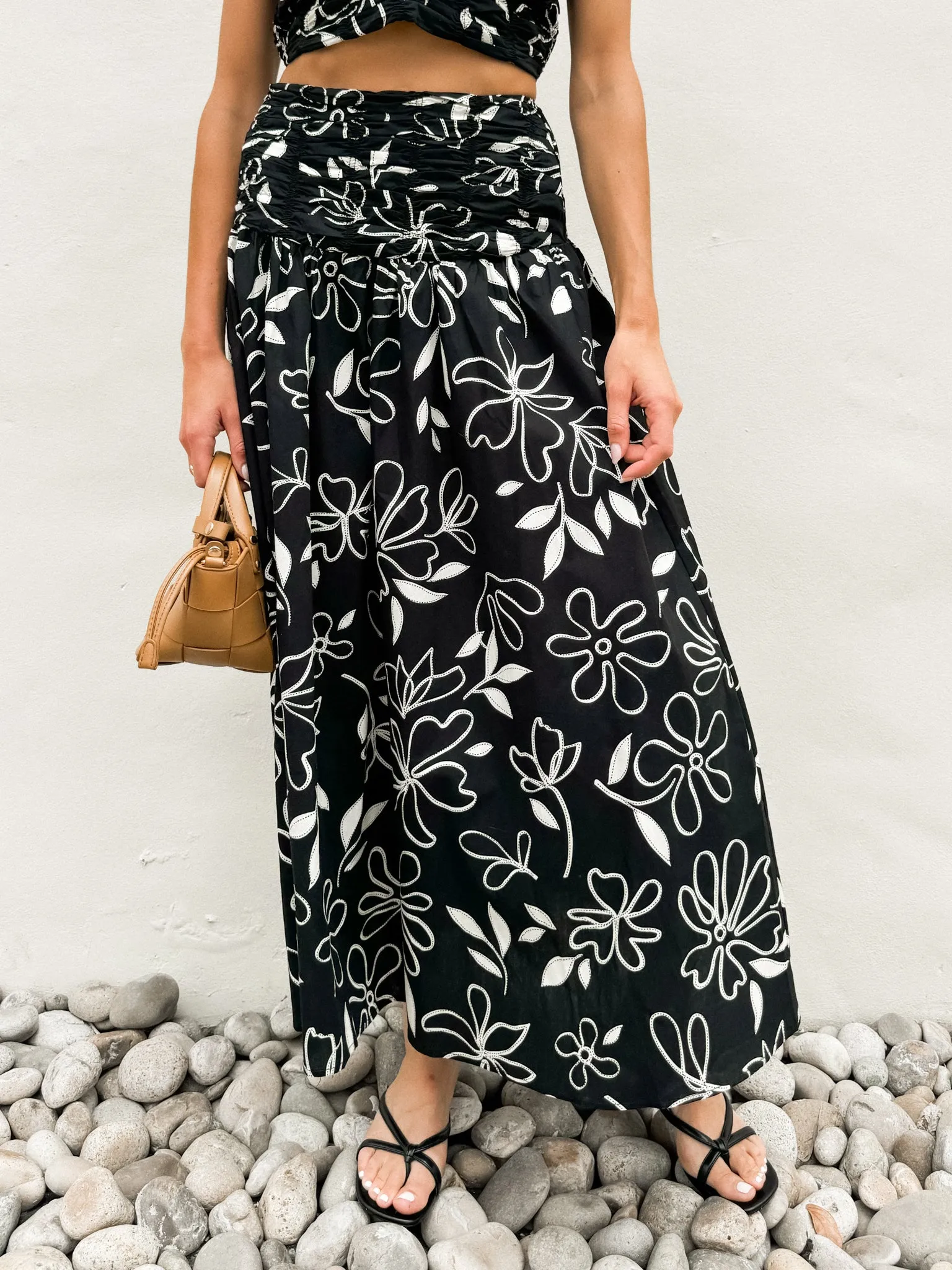 Celine Floral Midi Skirt