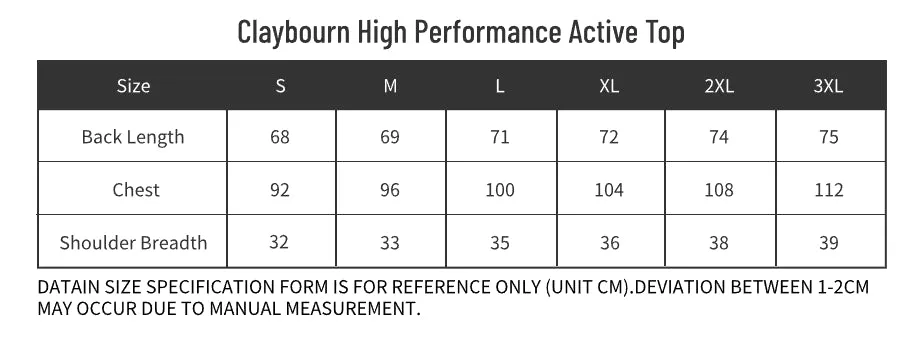 Claybourn High Performance Active Top