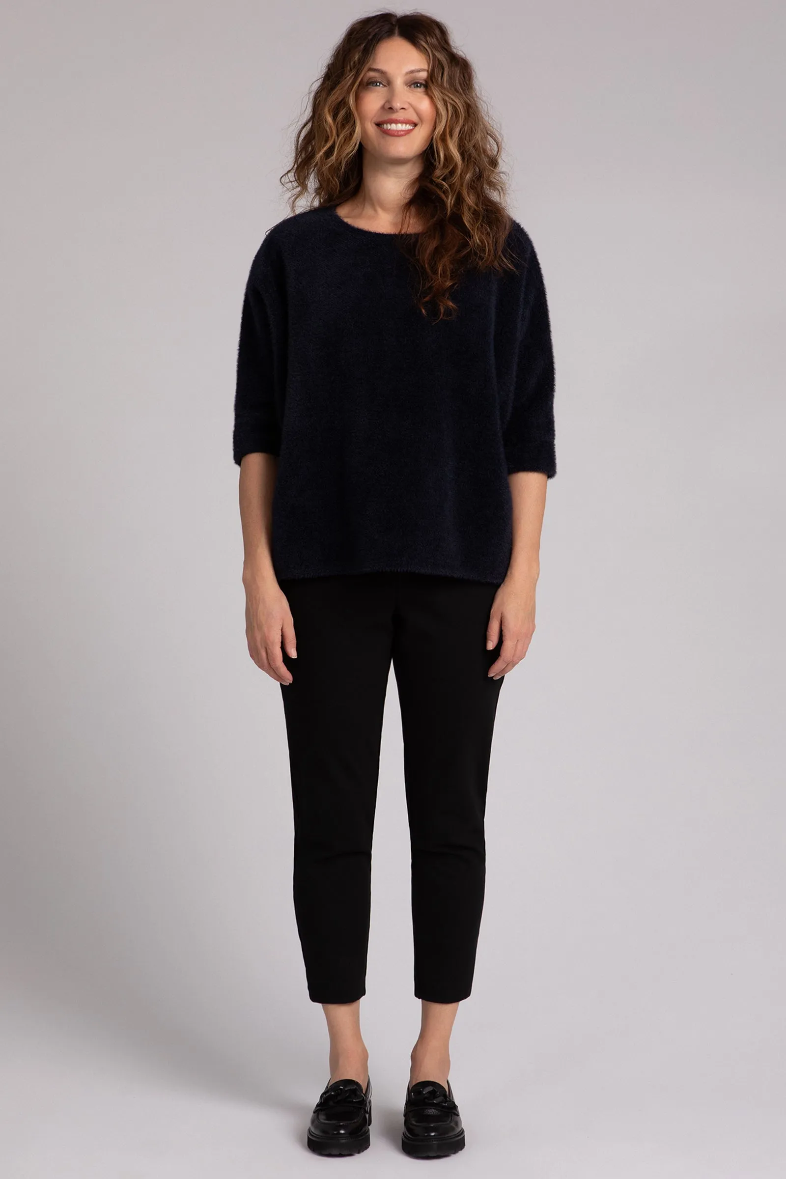 Cozy Nu Clip Top | Navy