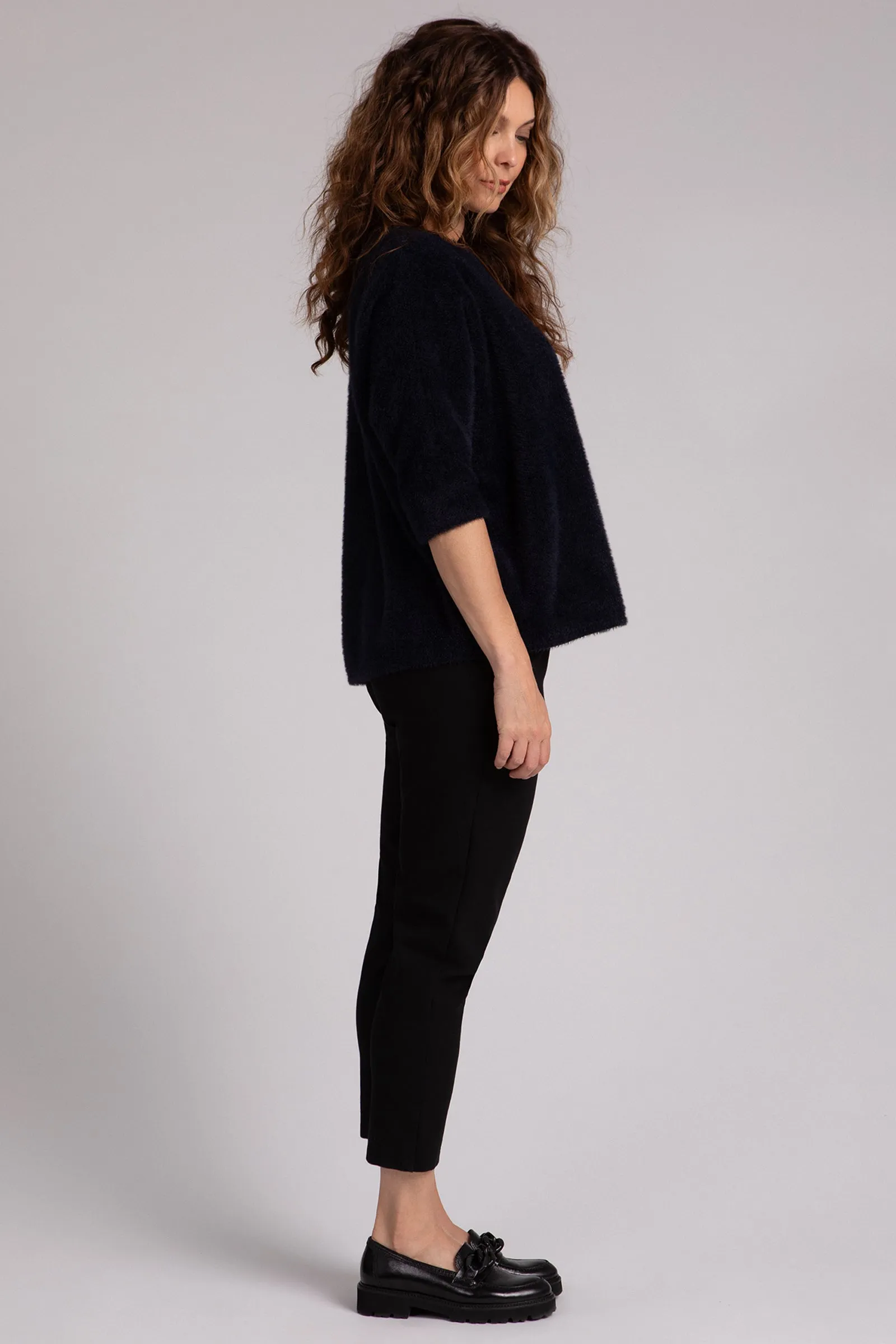 Cozy Nu Clip Top | Navy