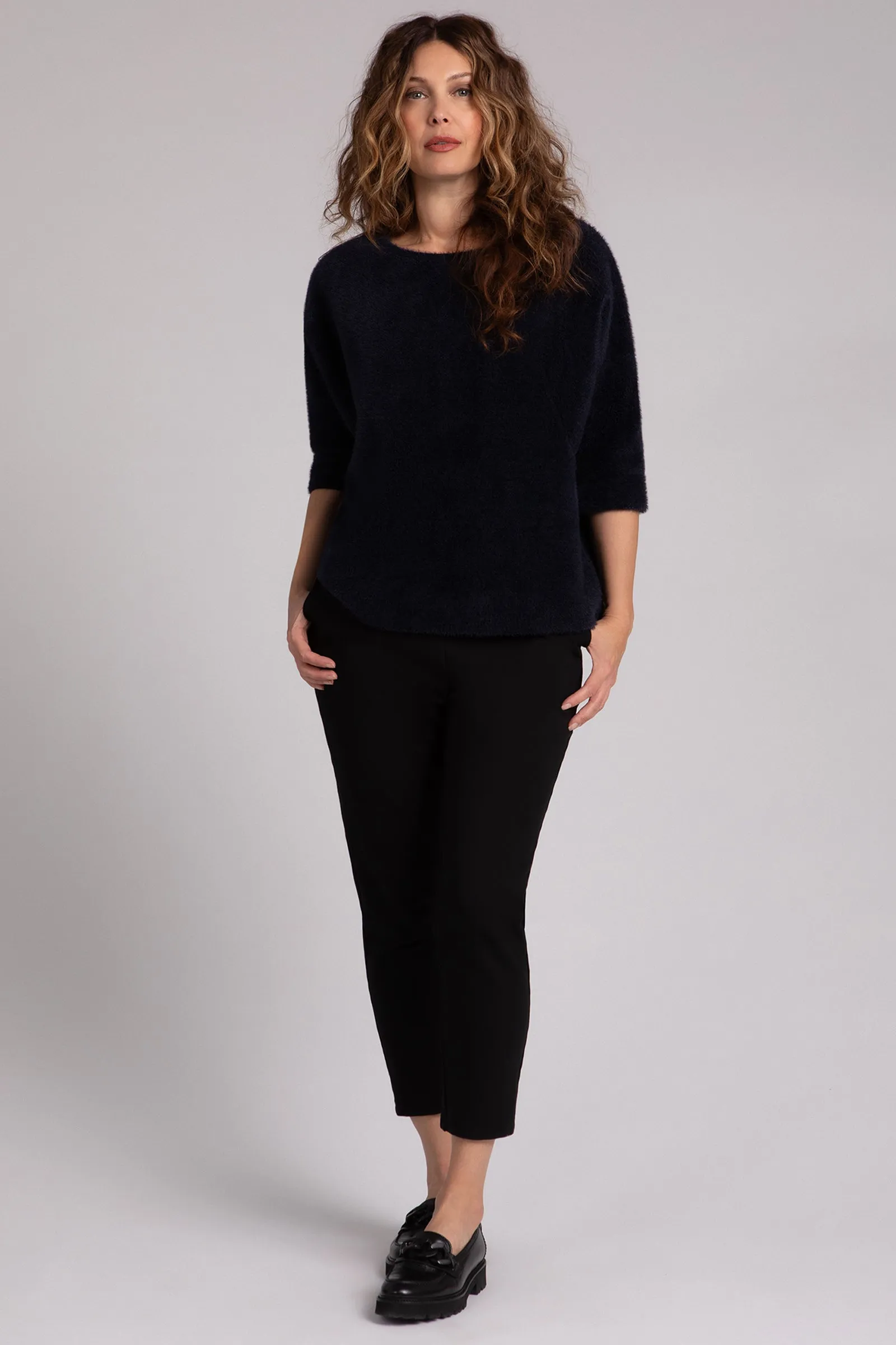 Cozy Nu Clip Top | Navy