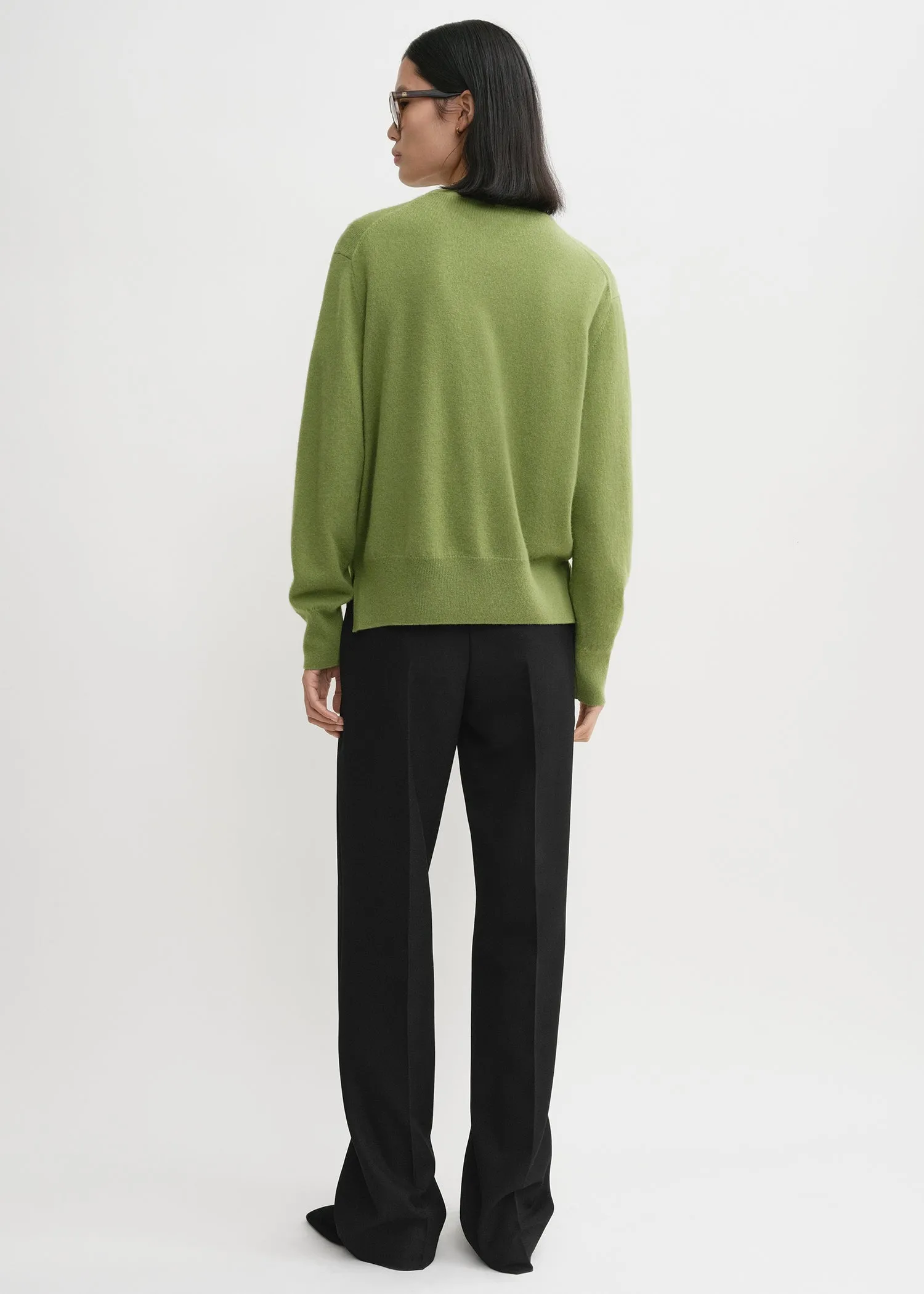 Crew-neck cashmere knit laurel