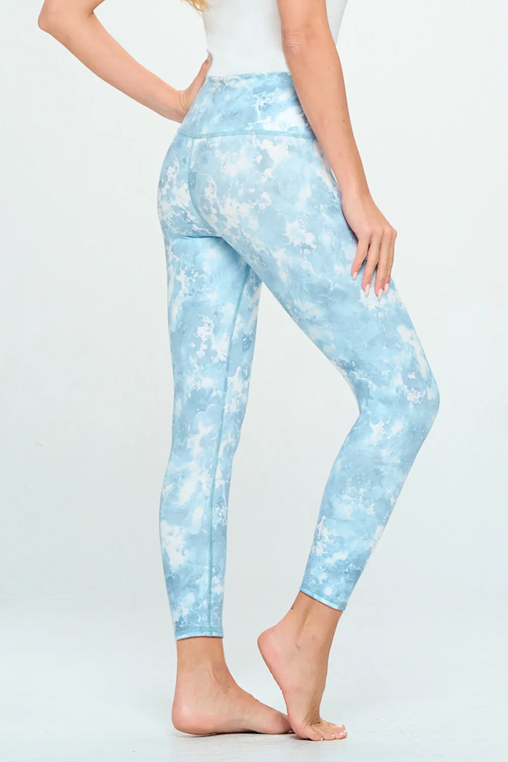 Cristina - Bright Garden Cross Over 7/8 Legging (High-Waist)