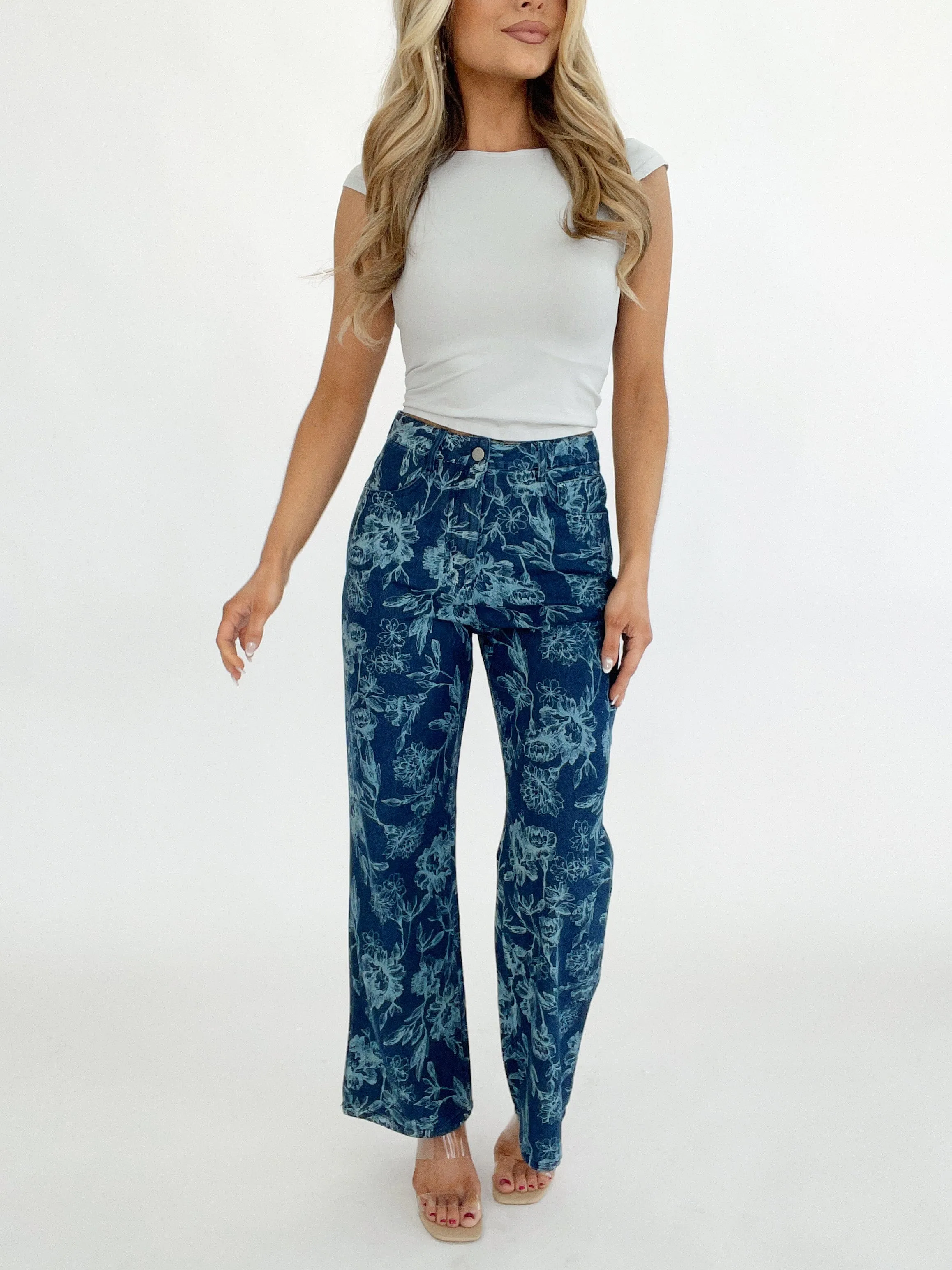 Delilah Floral Denim