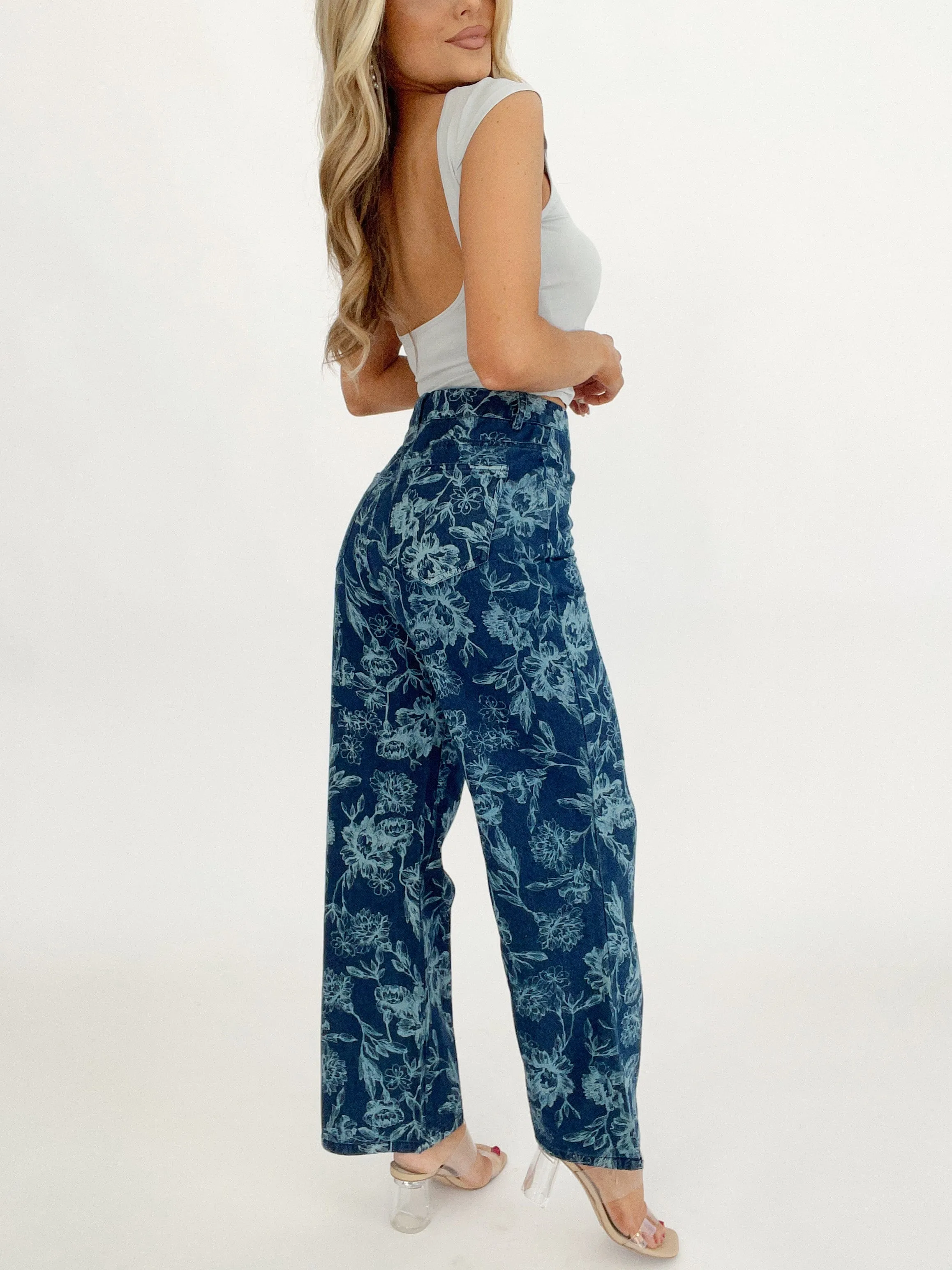 Delilah Floral Denim