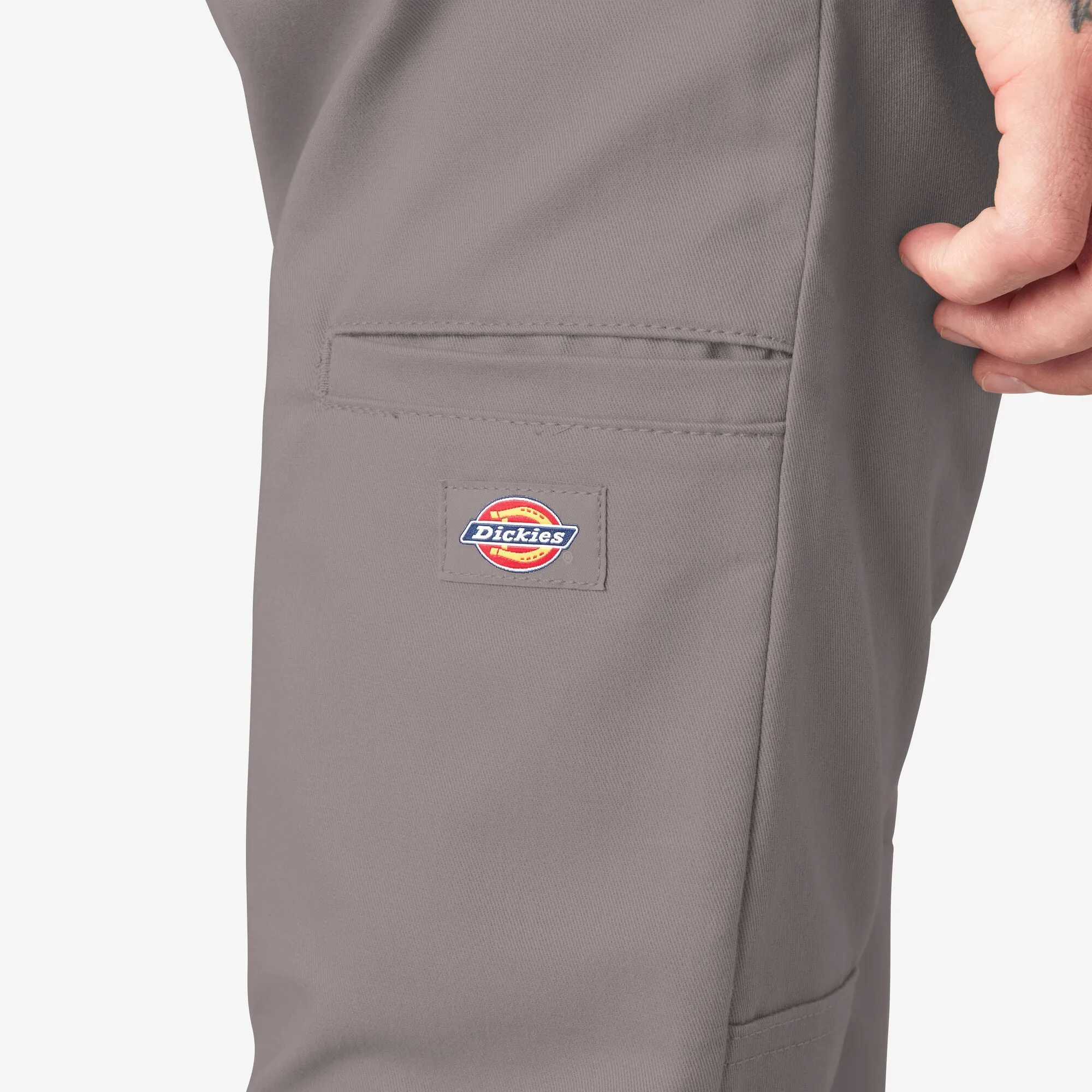 Dickies Double Knee Skinny Work Pants (Sliver) WP811DS