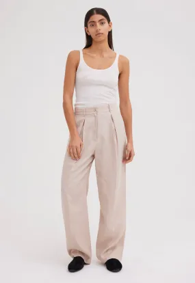 Duomo Linen Pant - Stone Neutral