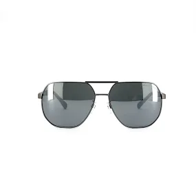 Emporio Armani Men's Silver Metal Irregular Sunglasses EA2099D/3003/6G