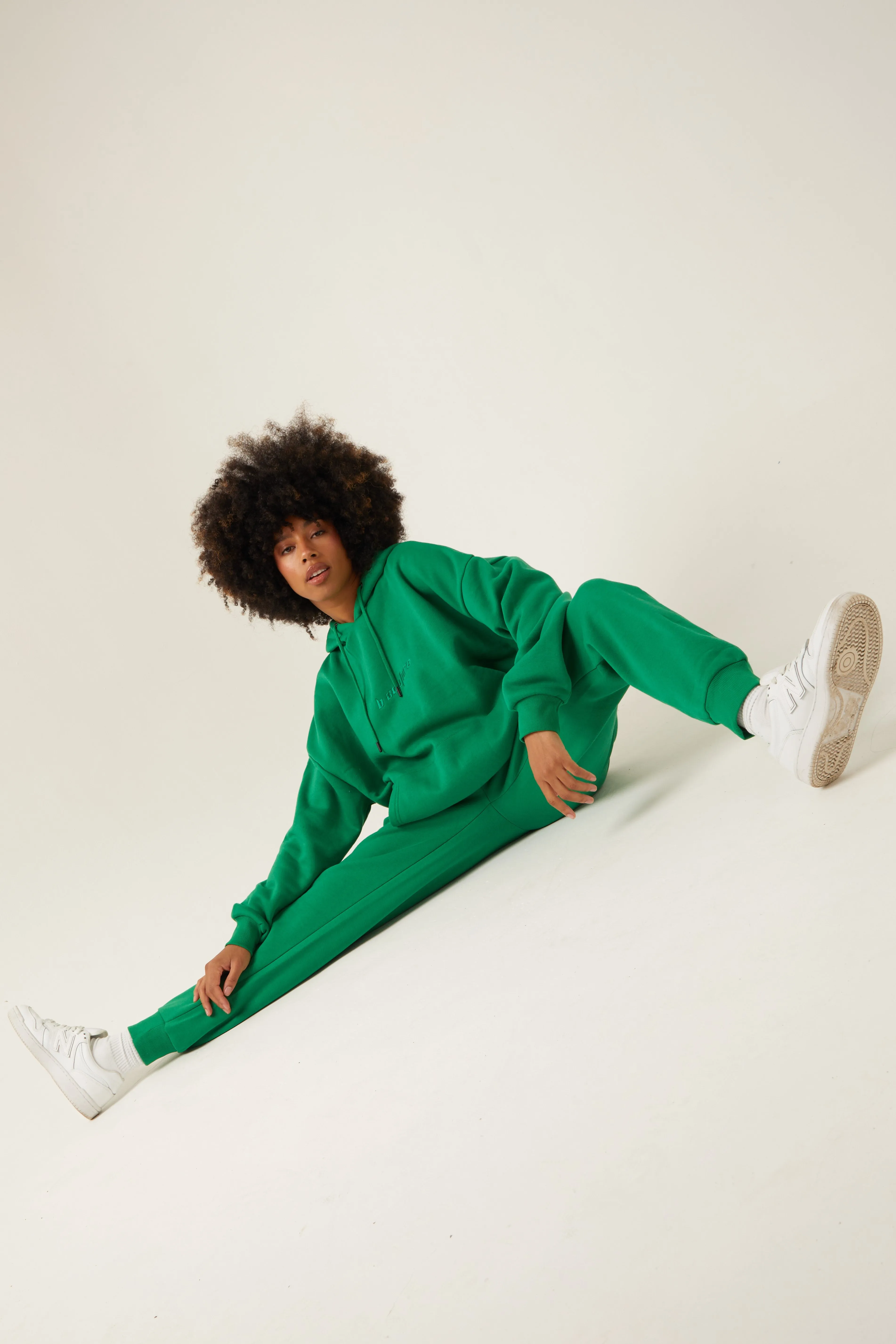 Essential Oversized Fleece Tracksuit - Green