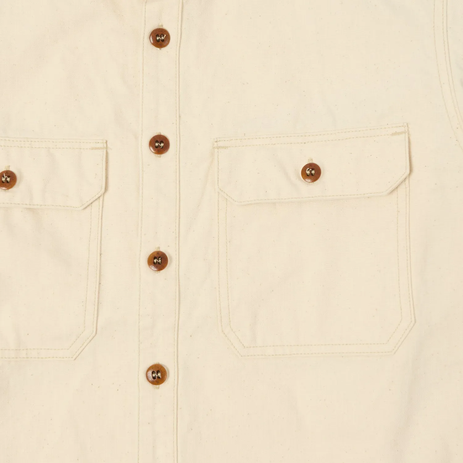 Freewheelers 'Uplander' L/S Work Shirt - Natural