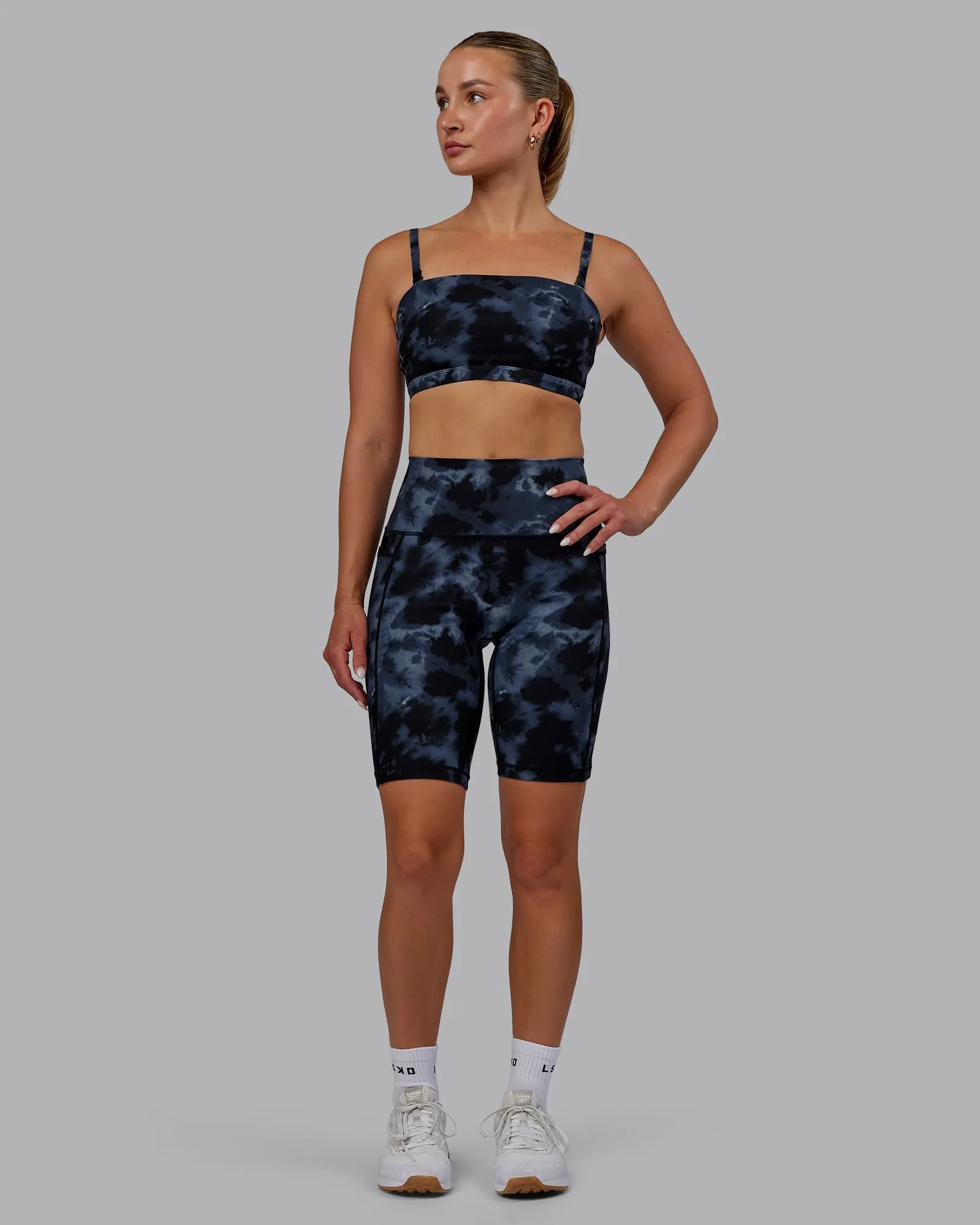 Fusion Bike Shorts - Tie Dye-Midnight