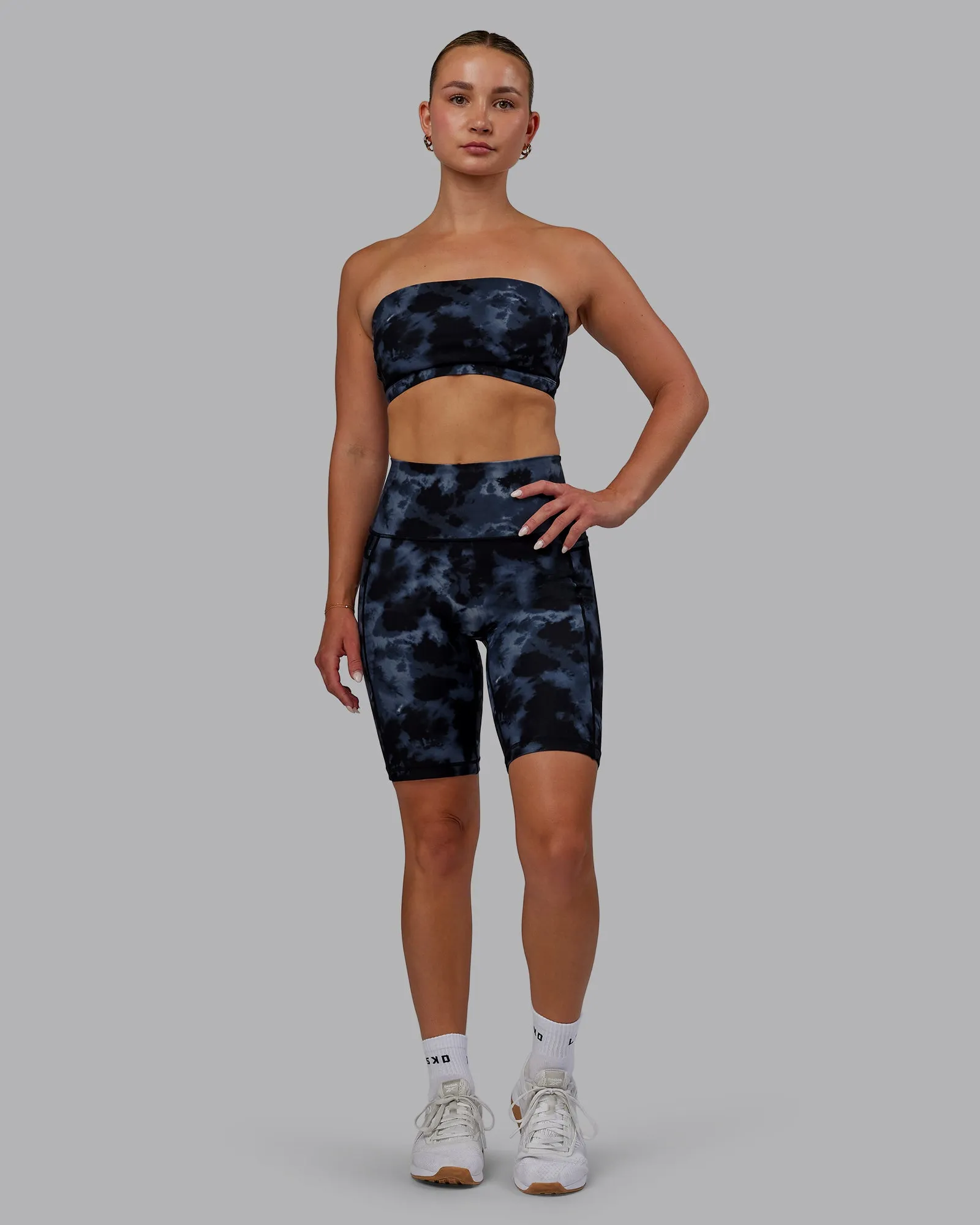 Fusion Bike Shorts - Tie Dye-Midnight