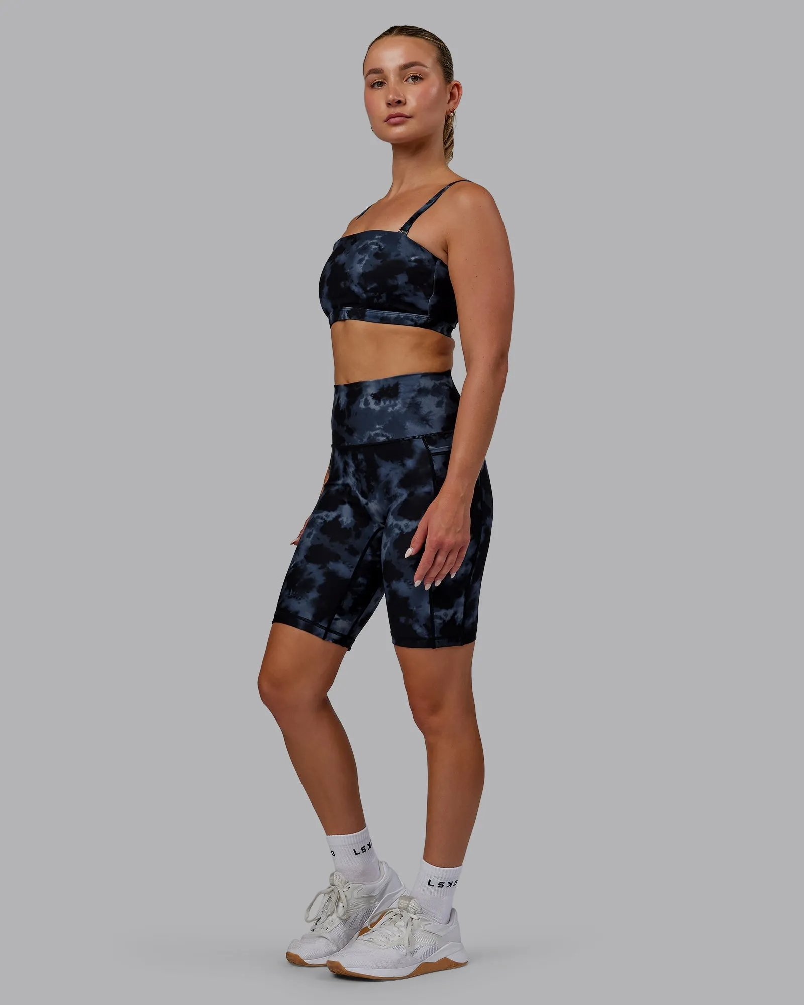 Fusion Bike Shorts - Tie Dye-Midnight